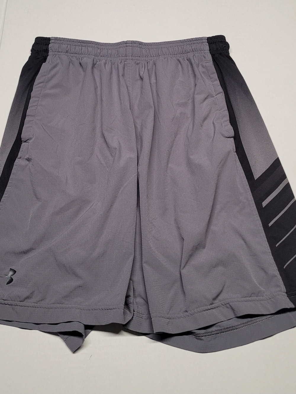 Under Armour Gray and Black Men's Athletic Shorts